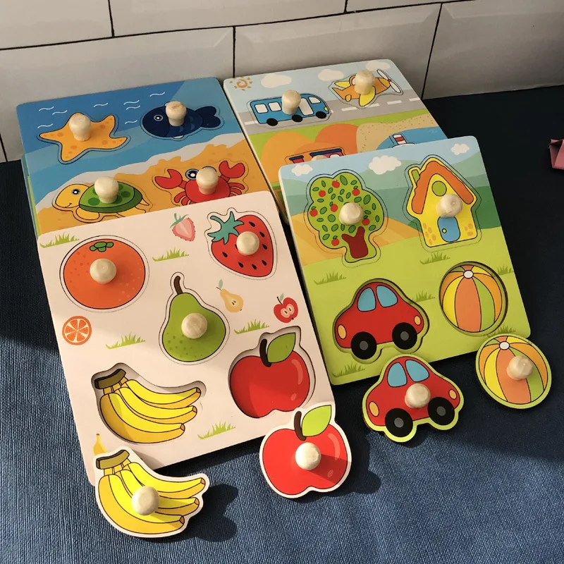  Puzzle 3D, jouets en bois pour enfants