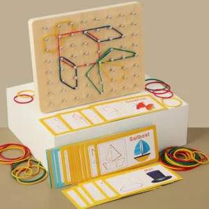 Geoboard en bois pour enfants