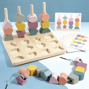 Jouets en bois Montessori pour enfants