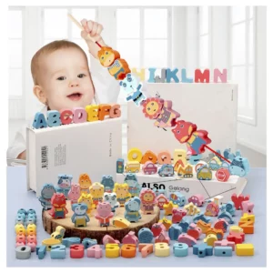 Jouet de laçage en bois Montessori pour enfants