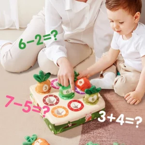 Jeu de récolte de carottes pour bébé