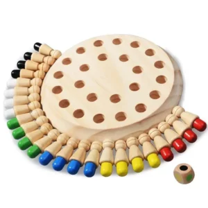 Jeu de mémoire Montessori en bois