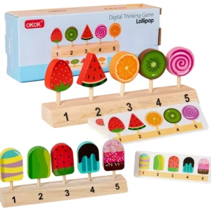 Jeu de tri des couleurs Montessori en bois