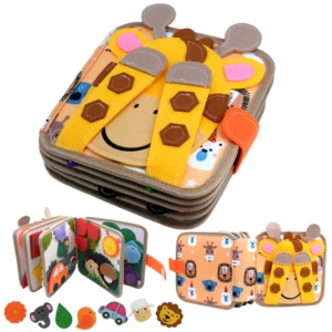 Livre Montessori en tissu pour bébé