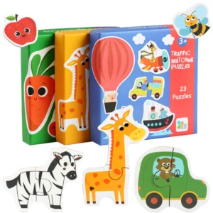 Puzzle éducatif en bois multi-thèmes pour enfants