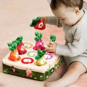 Jeu de récolte de carottes Montessori pour bébé