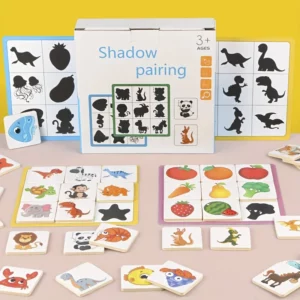 Puzzle Montessori ombres en bois