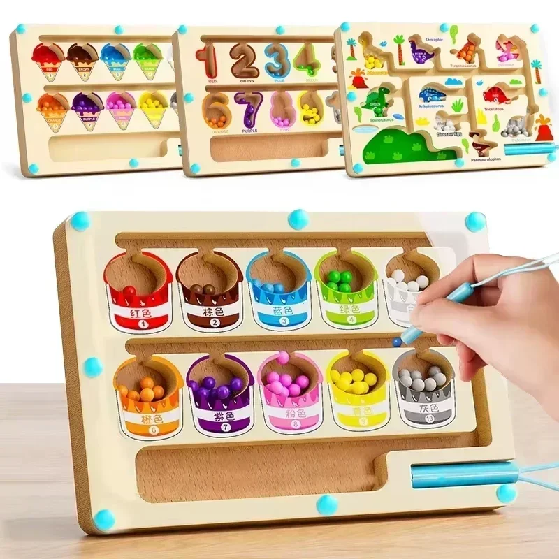 Jeu de tri de couleurs magnétique Montessori