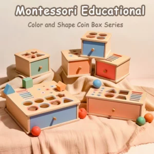 Boîte sensorielle Montessori en bois