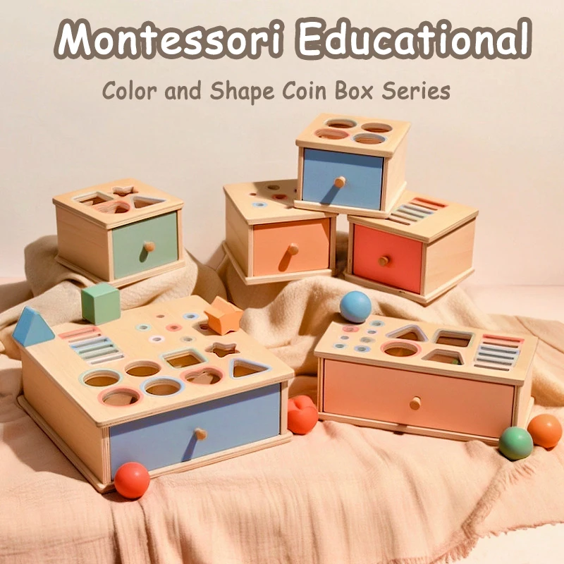 Boîte sensorielle Montessori en bois