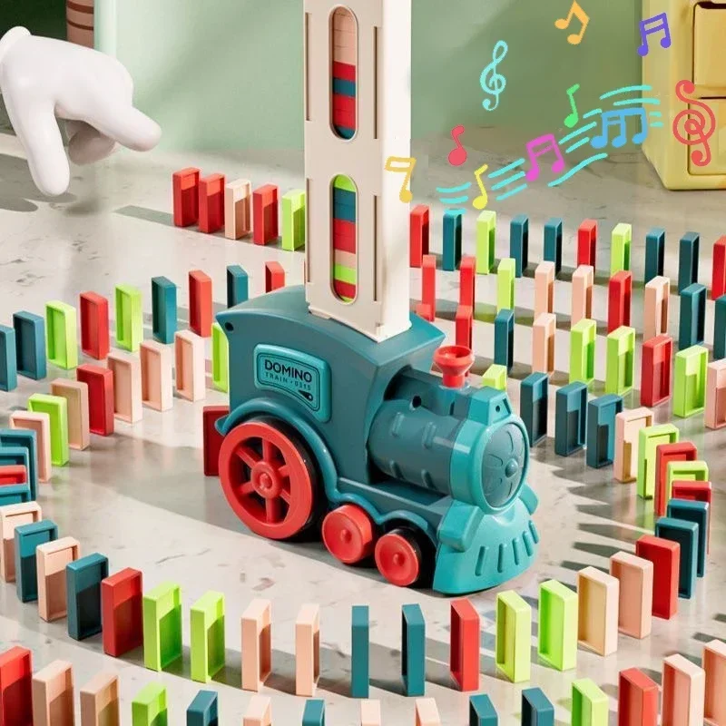 Train de dominos automatique éducatif
